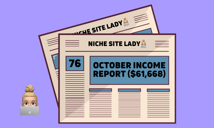 OCTOBER INCOME REPORT ($61,668)